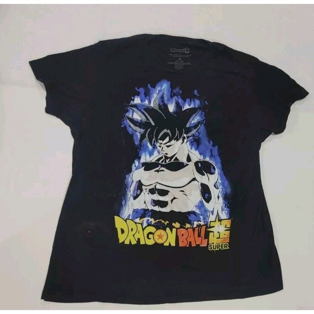Dragon Ball Z Super Shirt Adult 2XL XXL Black Tee Goku Ultra Instinct Anime